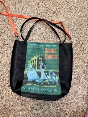 Pre-loved Harveys Disney Haunted Mansion Poster Tote- Disneyland’s 60th Original